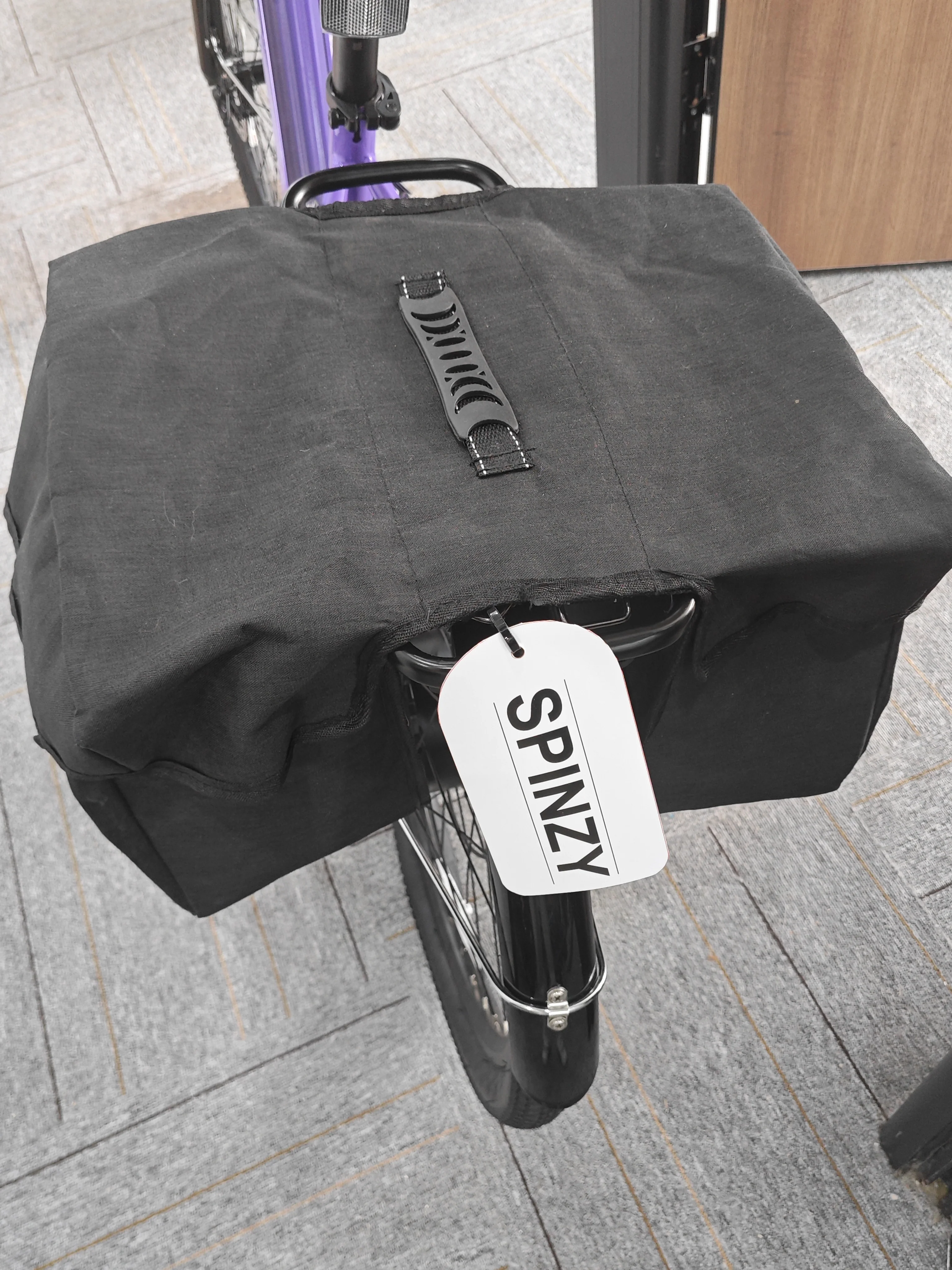 SPINZY Bike Panniers Bag – Large Capacity Saddlebags Adapted for Bicycles, Pannier Bags for Bicycles, Rear Rack Ebike Saddle Bags, Bike Rack Bag, Black - Image 2