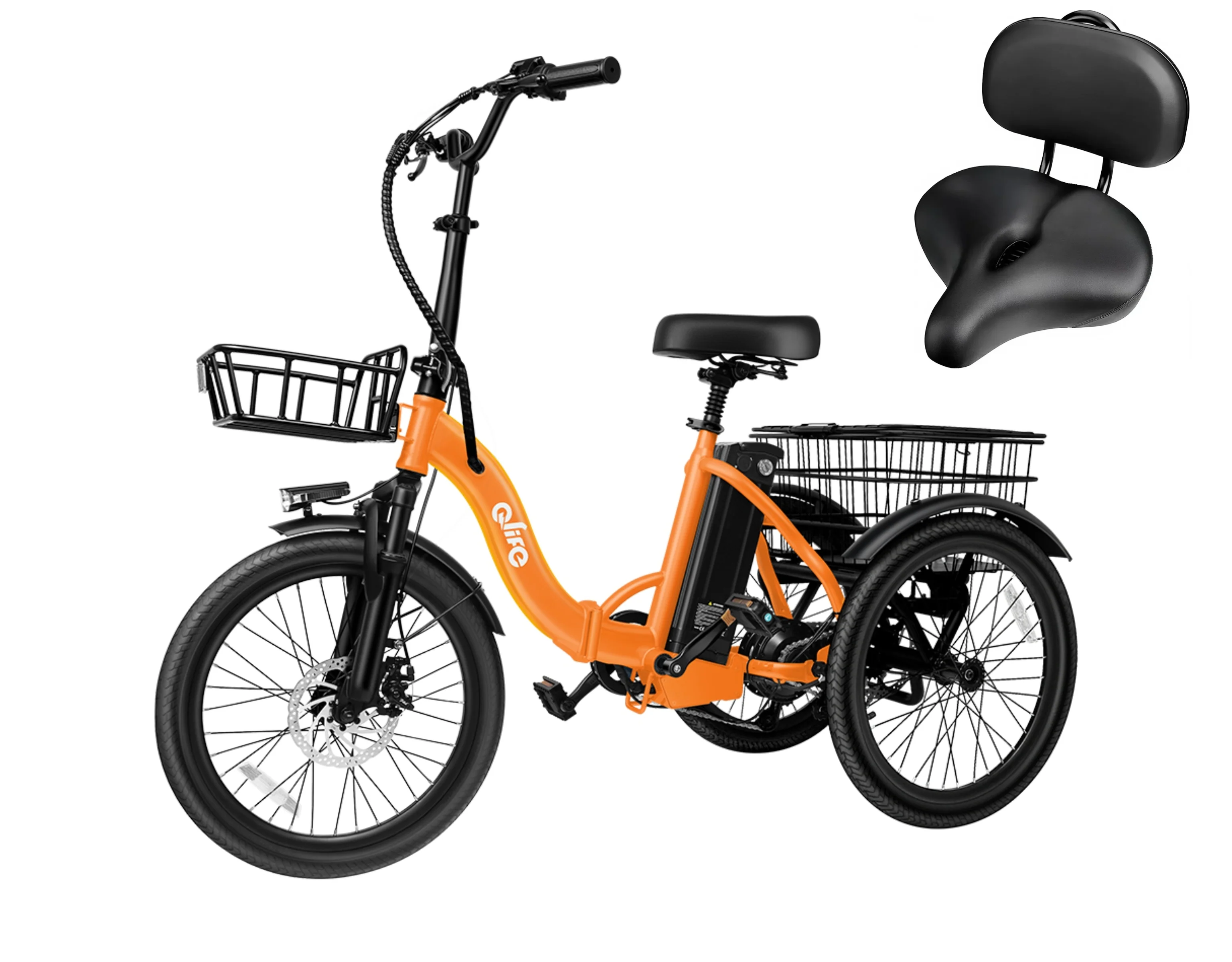 Triker Folding 3 Wheels Electric Bike - Image 20