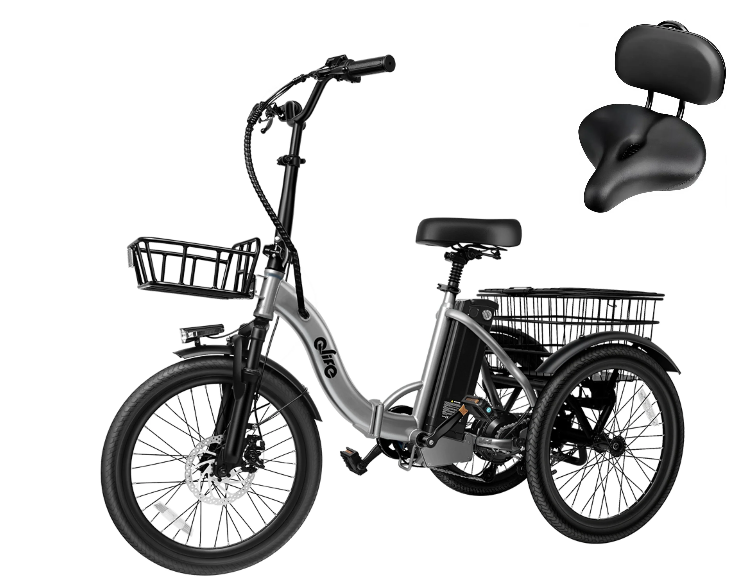 Triker Folding 3 Wheels Electric Bike - Image 23